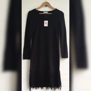 Calvin Klein NEW Knit Tassel Fringe Long Sleeve
